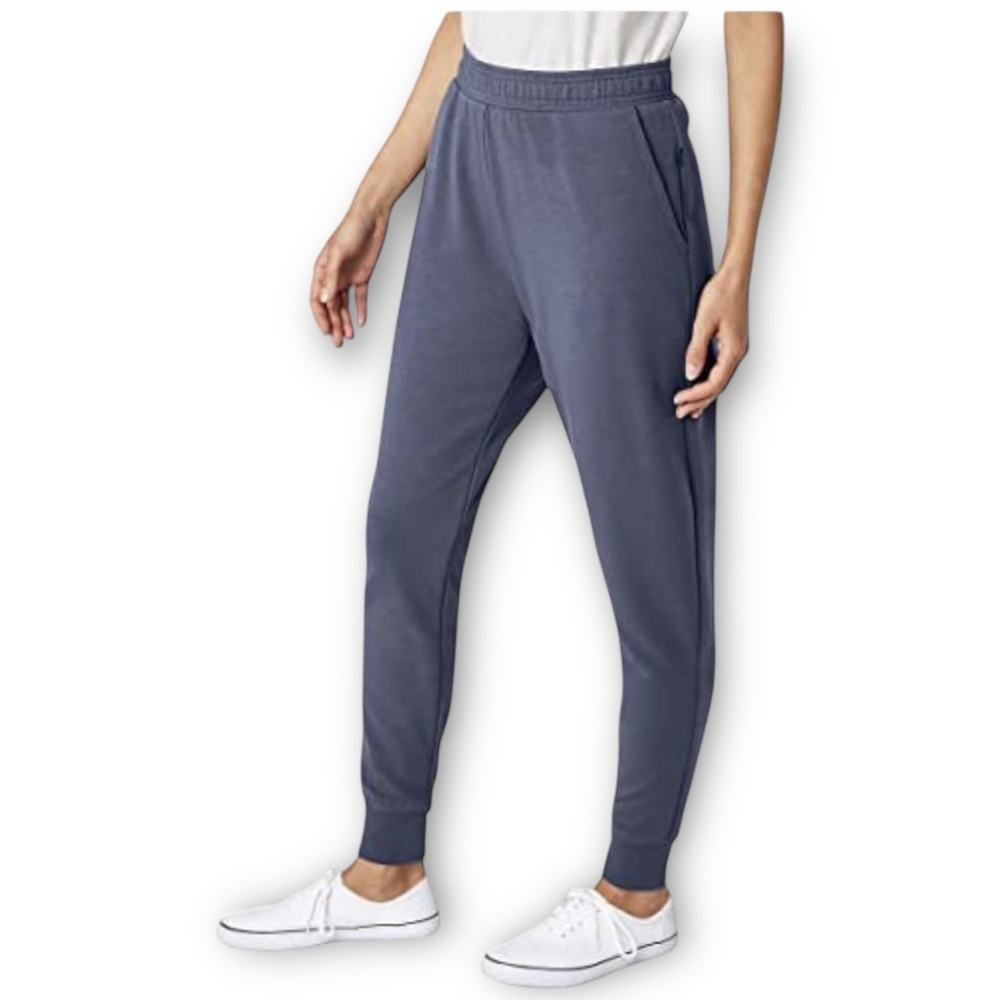 NWT Eddie Bauer Fleece Jogger 2-Pack Small Twilight Mauve / Night Shadow - Picture 4 of 8